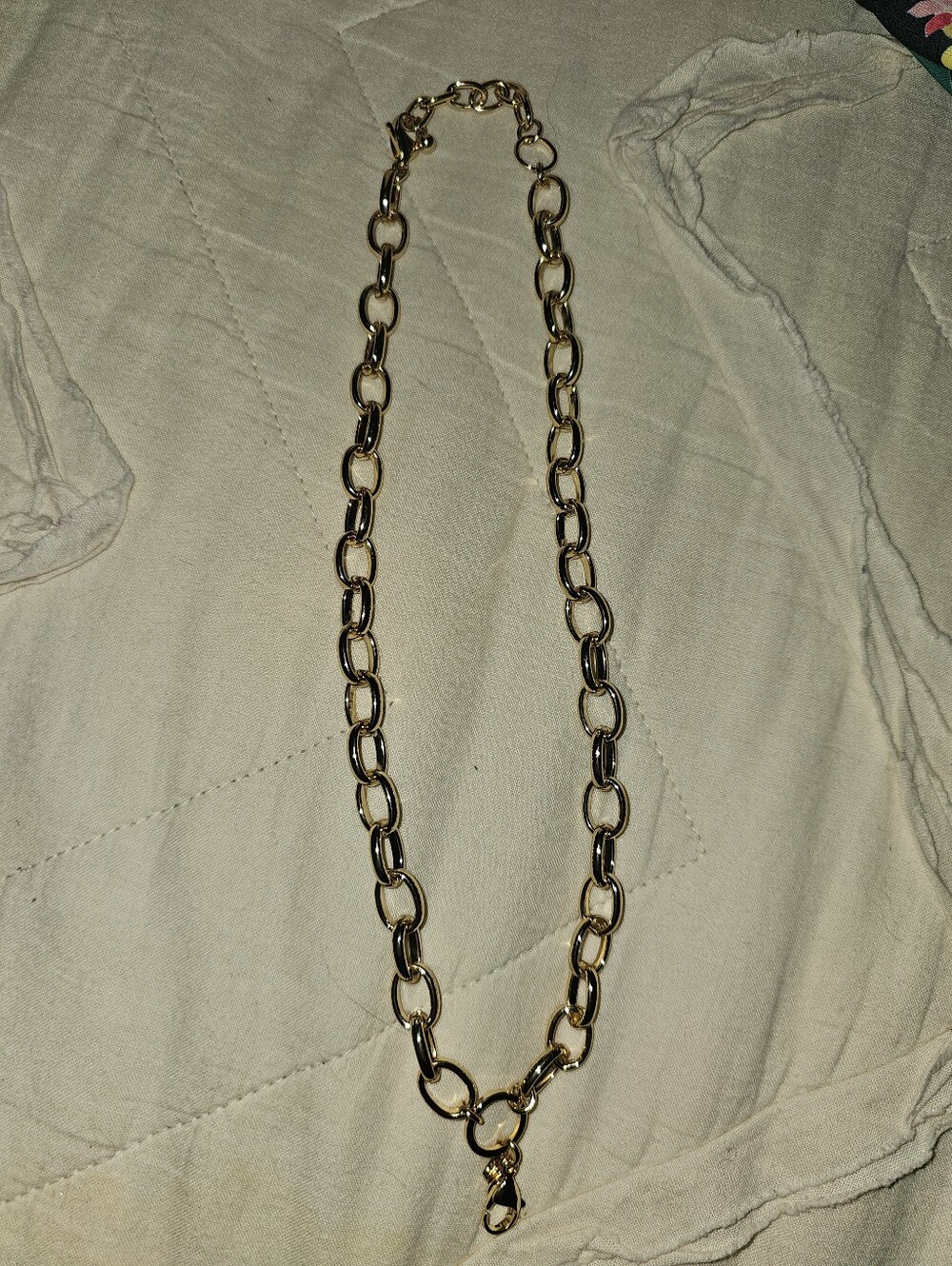 Origami Owl Gold Chain Link Necklace with Lobster Clasp - Women Jewelry